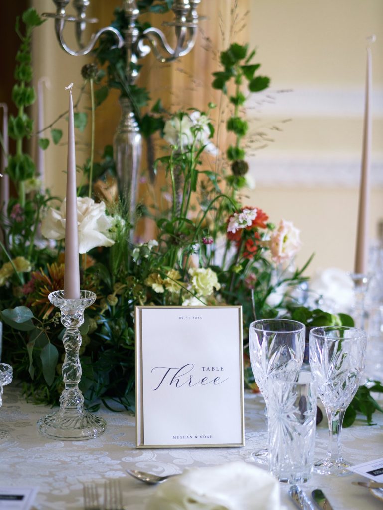 3D Printed Geometric Wedding Table Number Set